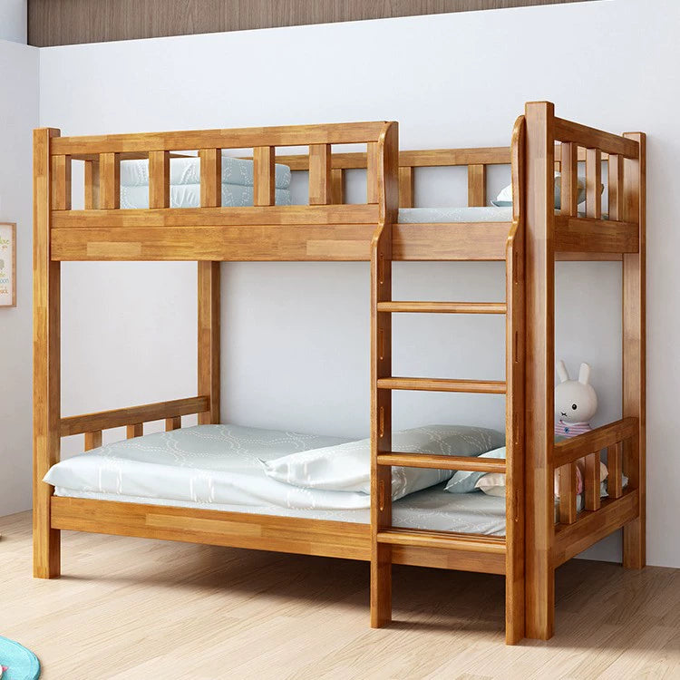 Solid Wood Space-Saving Bunk Bed for Adults & Dorms