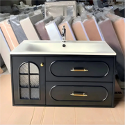French Vintage Vanity with Double Drawers for Every Bathroom