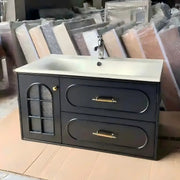 French Vintage Vanity with Double Drawers for Every Bathroom
