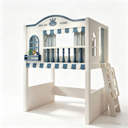 Premium Loft Bed with Ladder & Storage Wardrobe | Space-Saving Functional Bed Combo