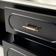 French Vintage Vanity with Double Drawers for Every Bathroom