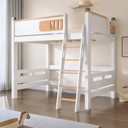 Space-Saving Timber Loft Bed with Integrated Desk & Wardrobe - Premium All-in-One Bedroom Suite