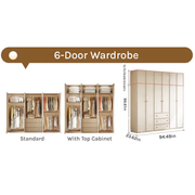 Full-Wall_Modular_Wardrobe_-_Ultimate_2.4m_White_Closet_with_Top_Cabinets_Dimensional_Drawing-in