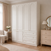 1.8m Master Bedroom Wardrobe - Grand French Cream Style Extra Large Closet