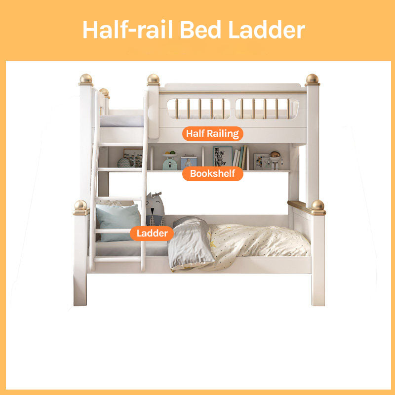Premium Elegant Bunk Bed with Integrated Wardrobe & Trundle | Architectural Multi-Functional Bed Combo
