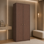 Linea Series - 800mm Compact Framed Wardrobe - Extra-Tall Minimalist Two-Door Closet