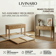 Cloud Series - V1200mm + C1200mm | Curved Soft Minimalist 6-Drawer Dressing Table